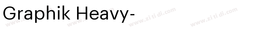 Graphik Heavy字体转换